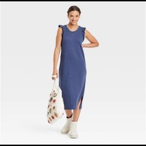 Universal Thread Blue Sleeveless Long Dress XL NWT